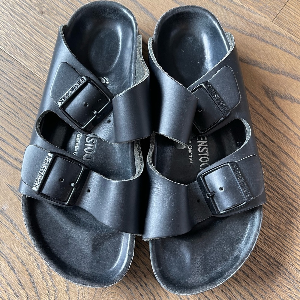 All black Birkenstocks